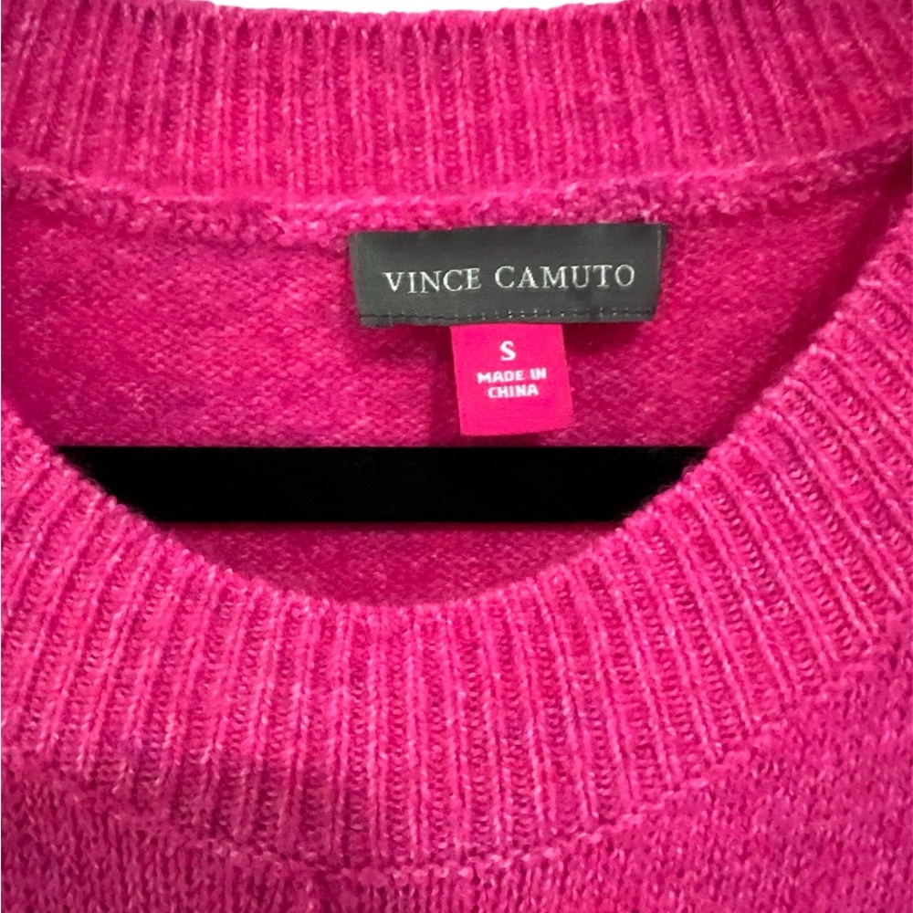 Vince Camuto Fuchsia Crew Neck Sweater - Picture 2 of 2